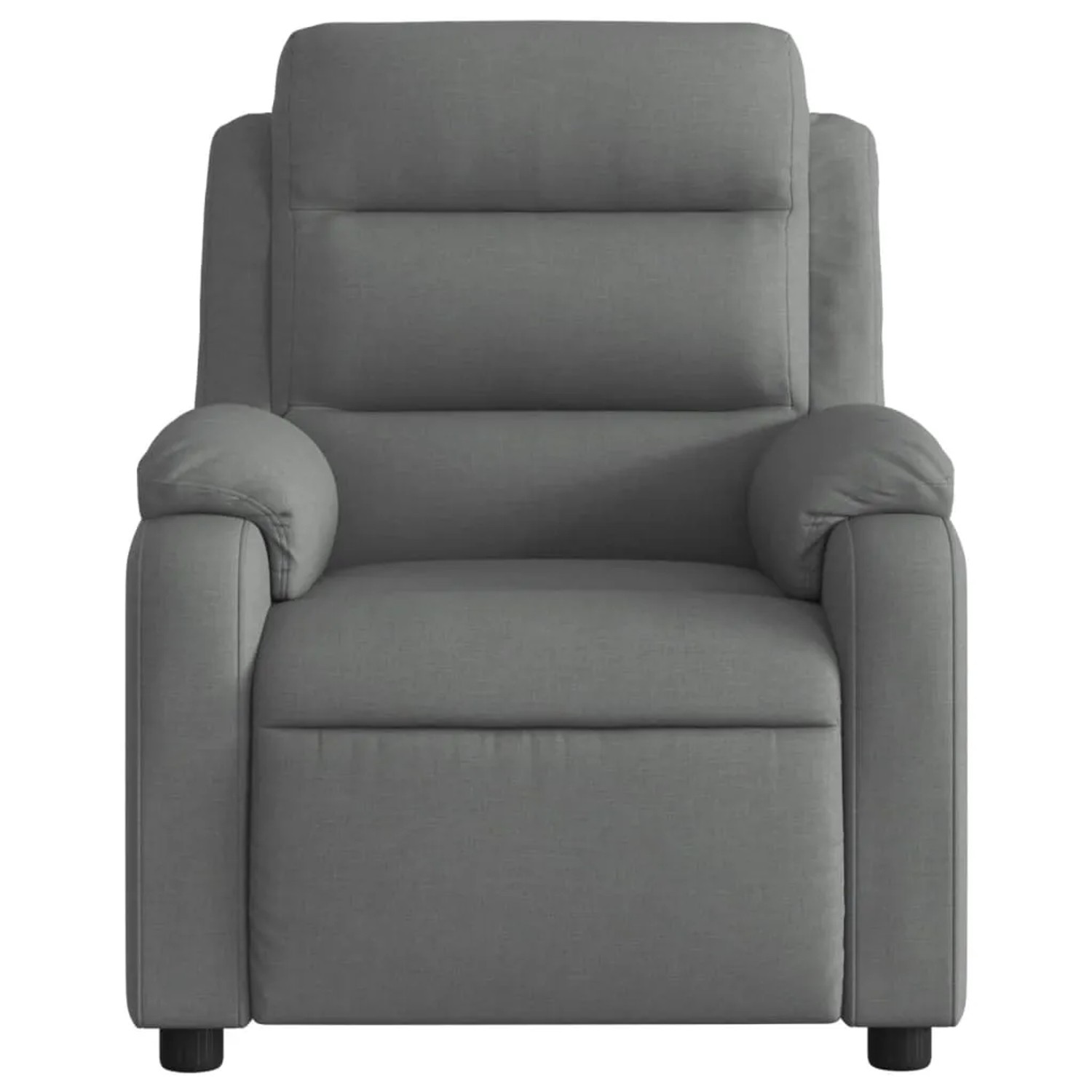 Dunkelgrauer Relaxsessel "vidaXL Modell 36" mit elektrischer Liegefunktion aus Stoff.