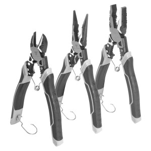 STAHLWERK Zangen Set: Kombizange, Seitenschneider, Flachrundzange. Vielseitig und robust für Handwerk und DIY.