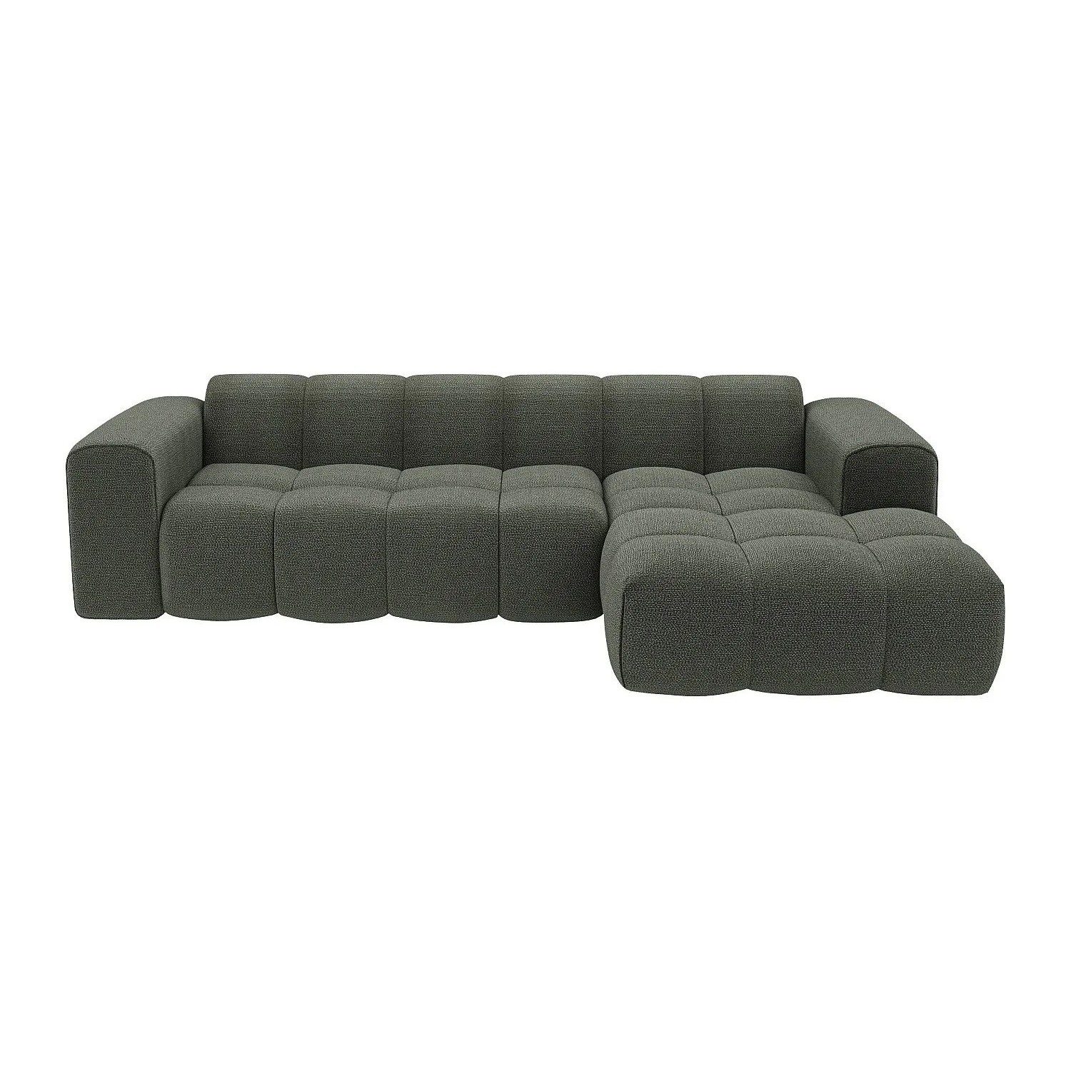 Vente-unique Sofa Ohne Schlafmöglichkeit Caleso Grün 284 cm