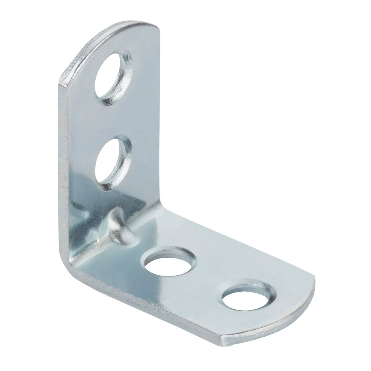 SOTECH 10 x Winkelverbinder 25 x 25 x 15 x 1,5 mm Abgerundet Stahl Verzinkt Lochung Gesenkt mit Sicke