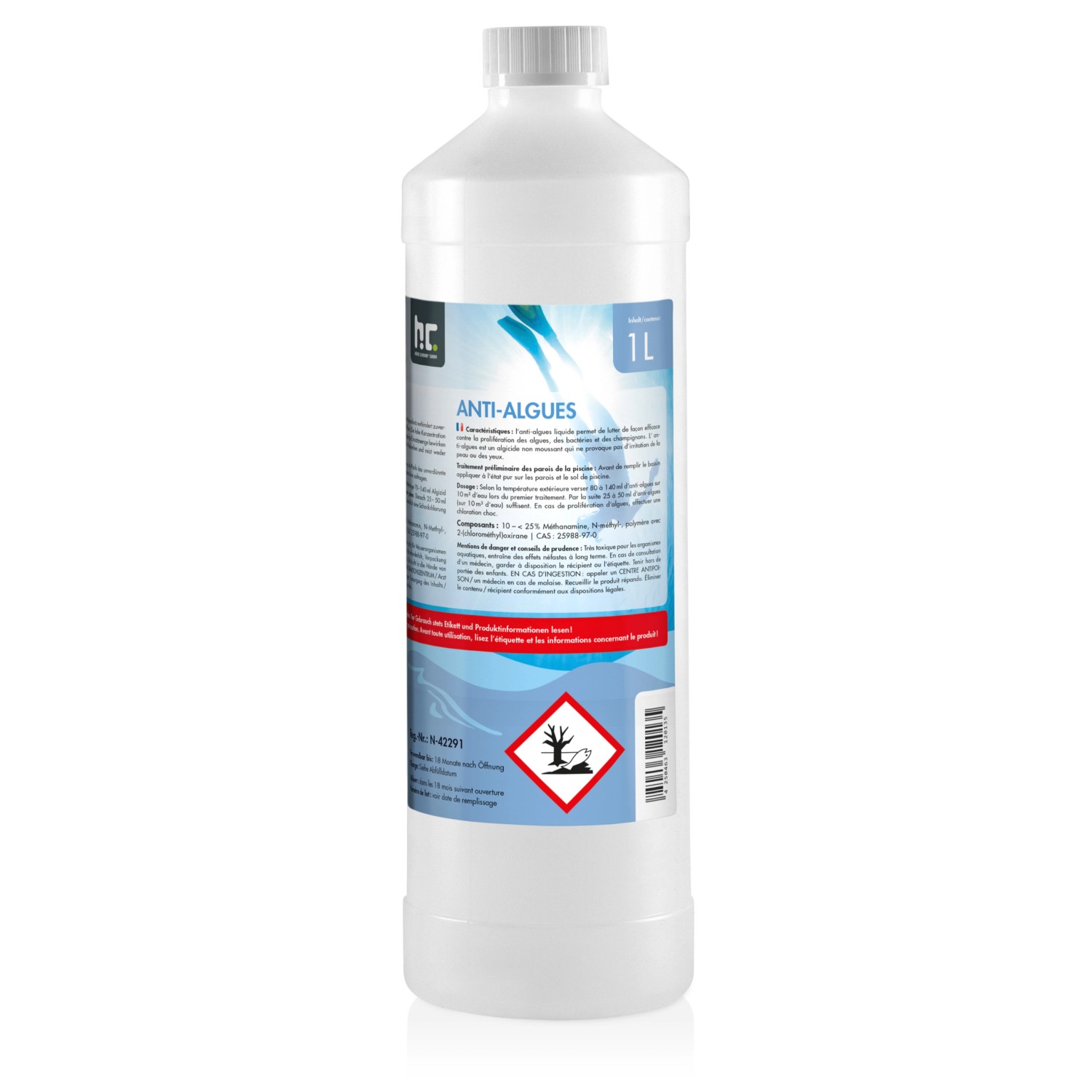 Bayzid Algizid Algenverhütung, 15 x 1l Flasche für Pools.