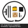 Einhell Nass-Trockensauger Zubehör: Saugschlauch, Saugrohre, Kombidüse, Fugendüse, Faltenfilter, Schaumstofffilter, Papiersäcke.
