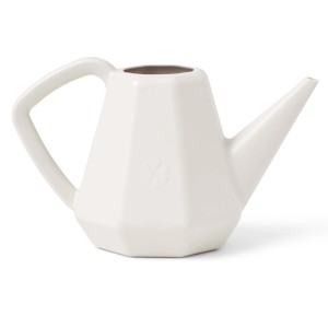 Helle, moderne Capi Gießkanne Doppio Xala Smooth, 2 l, hellgrau.