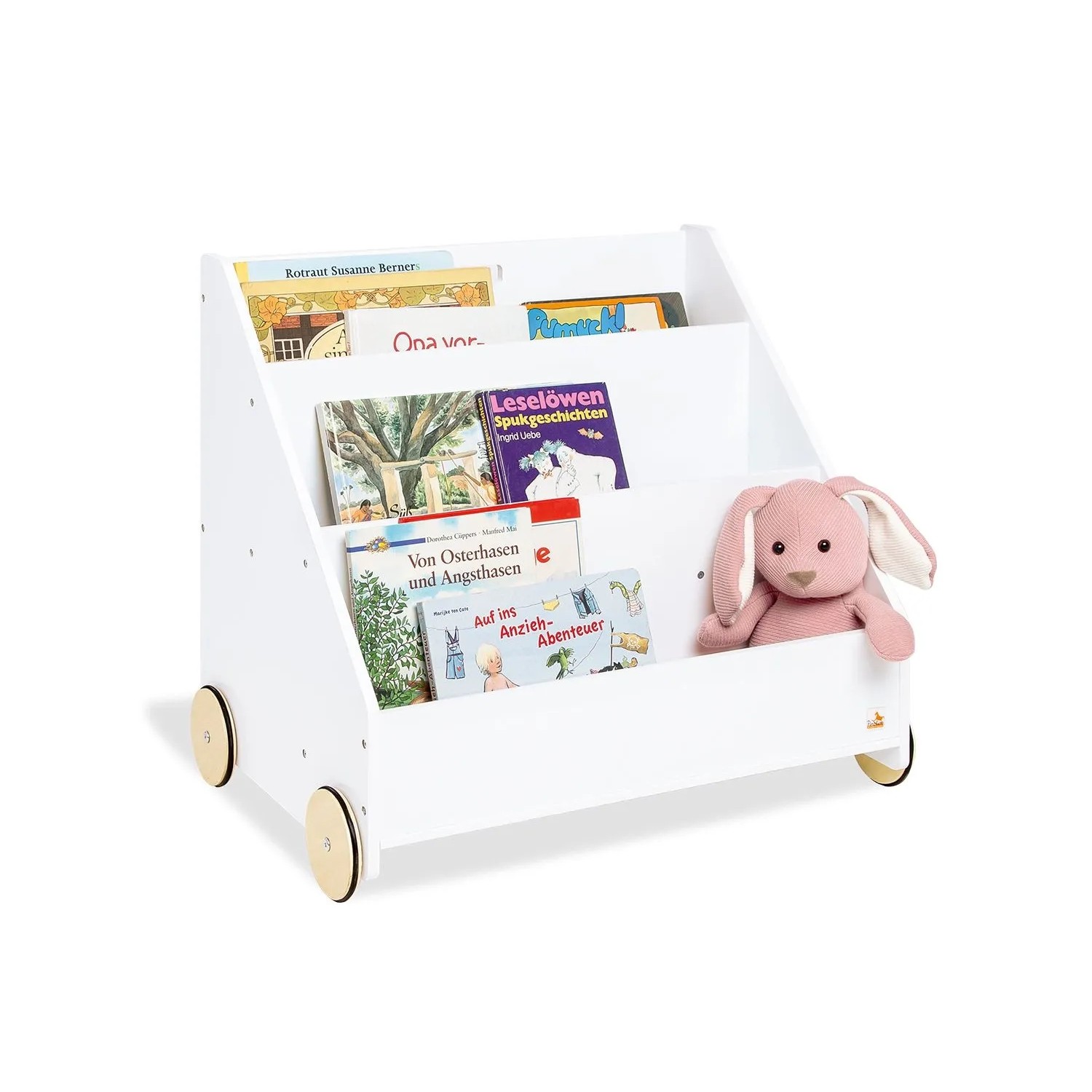 Pinolino Kinderbücherregal Mit Rollen Lasse Weiß