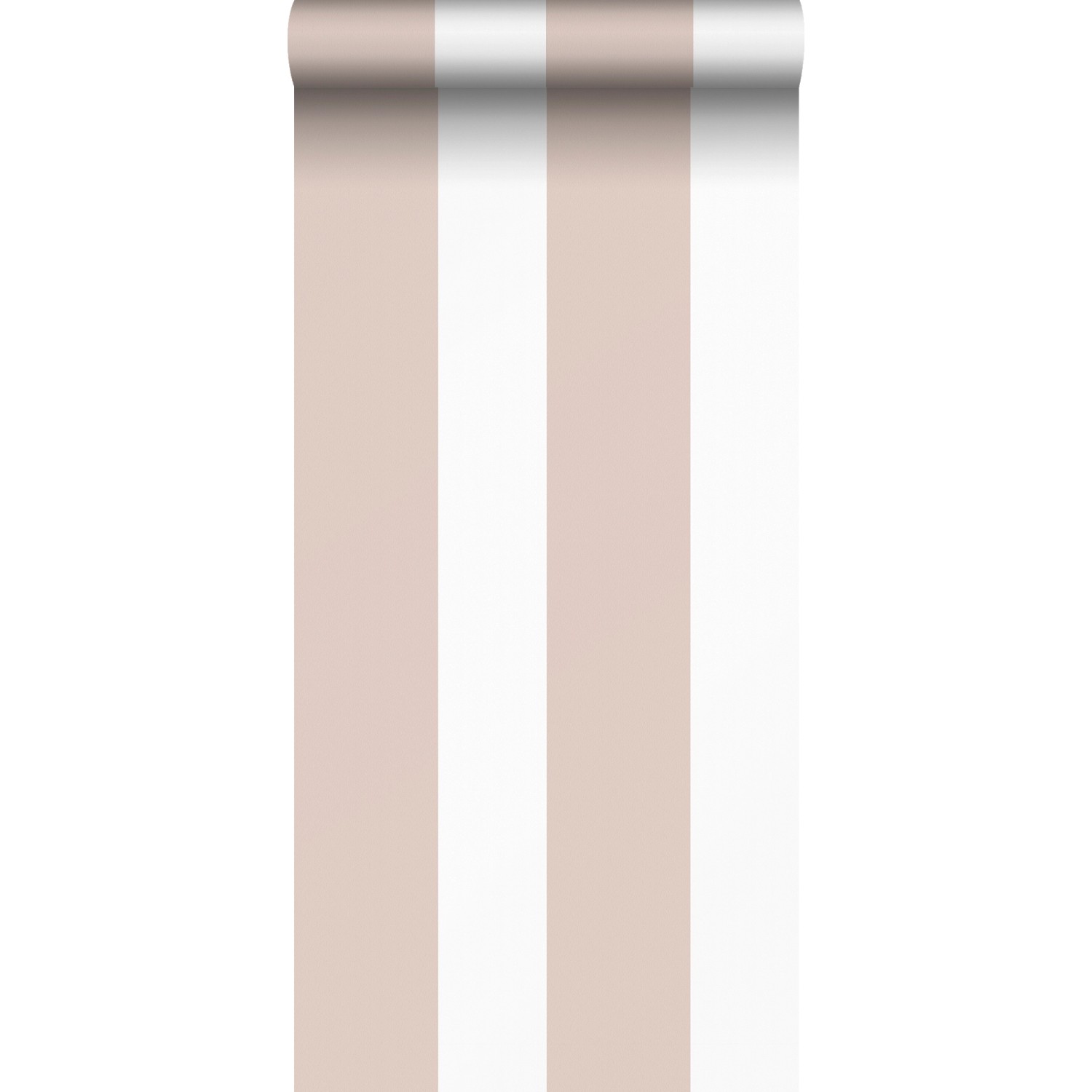 Sanders & Sanders Tapete Streifen Altrosa und Weiß 53 cm x 10.05 m günstig online kaufen