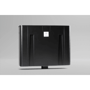 Schwarzer Siamp Spülkasten Tosca für Stand-WC mit Start-Stopp-Technik.