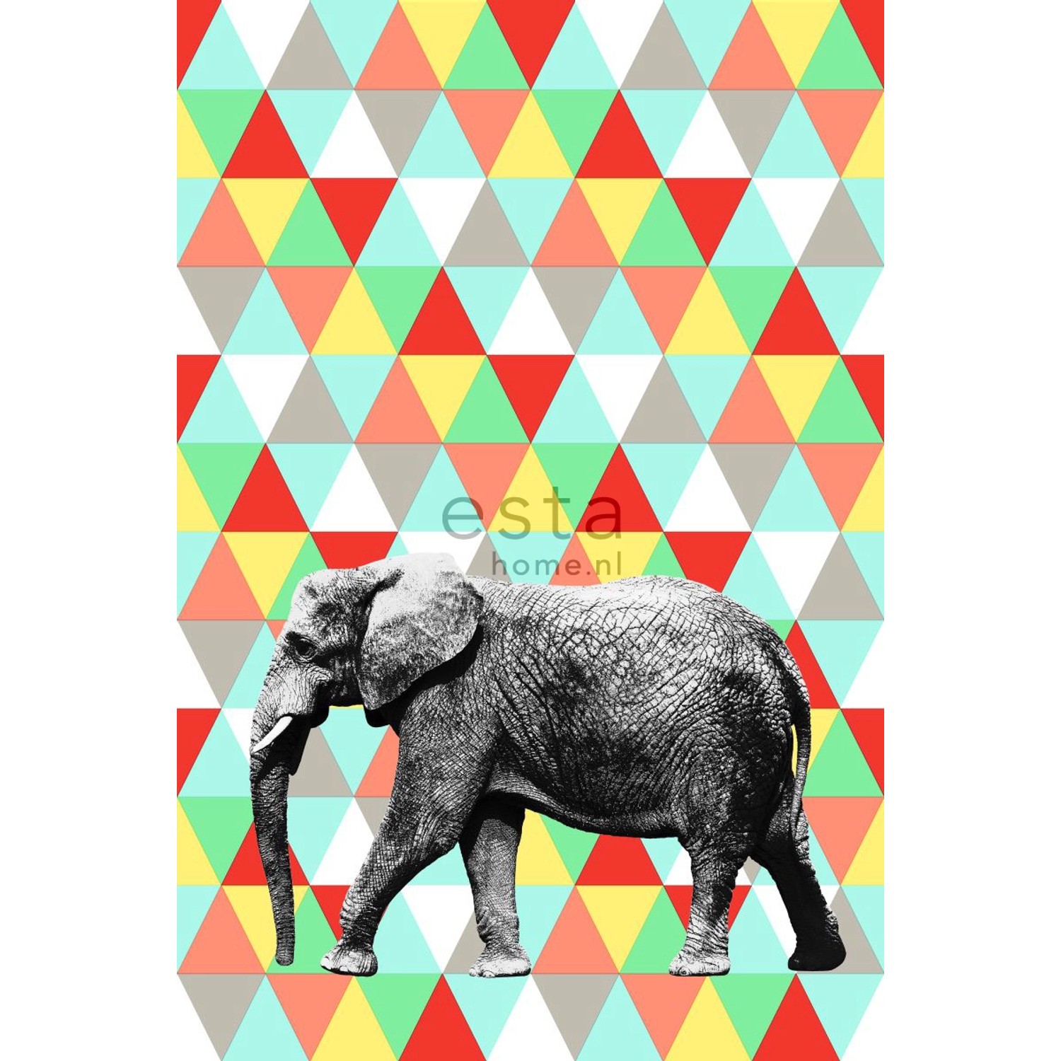 ESTAhome Fototapete Elefant Multicolor 200 x 279 cm 158707 günstig online kaufen