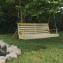 vidaXL Schaukelbank aus imprägniertem Kiefernholz, aufgehängt an Ketten im Garten.