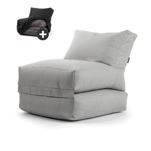 mokebo Outdoor Sitzsack Summerdream grau mit Schutzhülle, Gartenstuhl