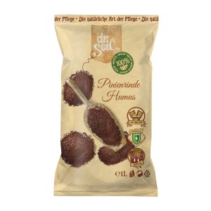 Dr.Soil Pinienrinden Humus 1L Beutel für Hydrokultur und gesunde Pflanzen.