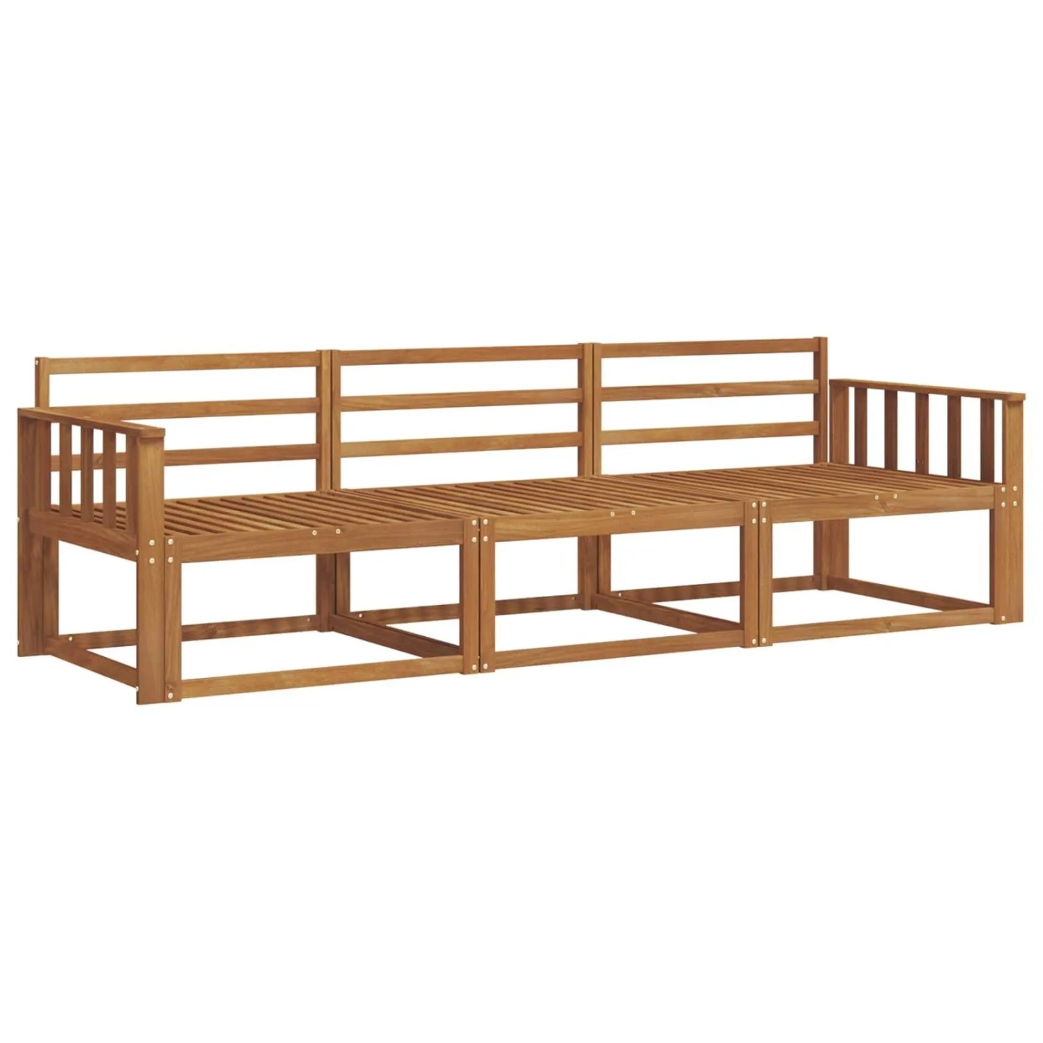 vidaXL Outdoor-Sofagarnitur 3-Tlg Natur Massivholz Akazie 3367117