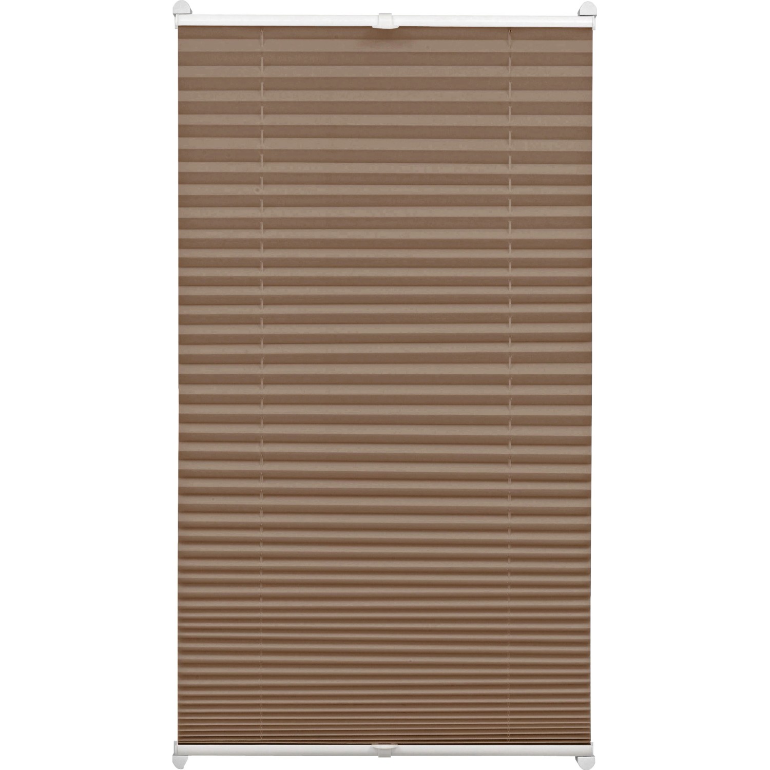 Gardinia EasyFix Plissee mit 2 Bedienschienen 40 cm x 130 cm Taupe