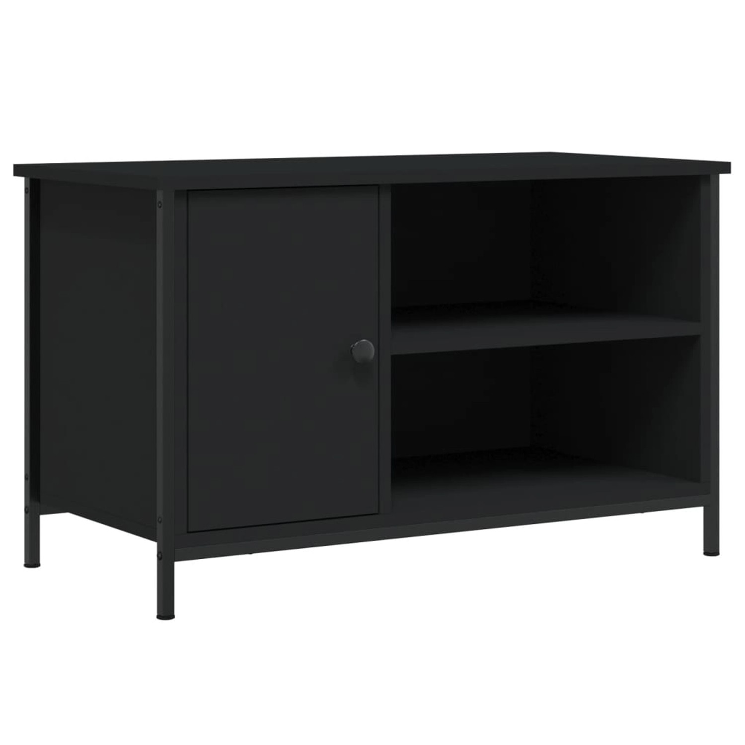 VidaXL TV-Schrank Schwarz 80x40x50 cm Holzwerkstoff günstig online kaufen