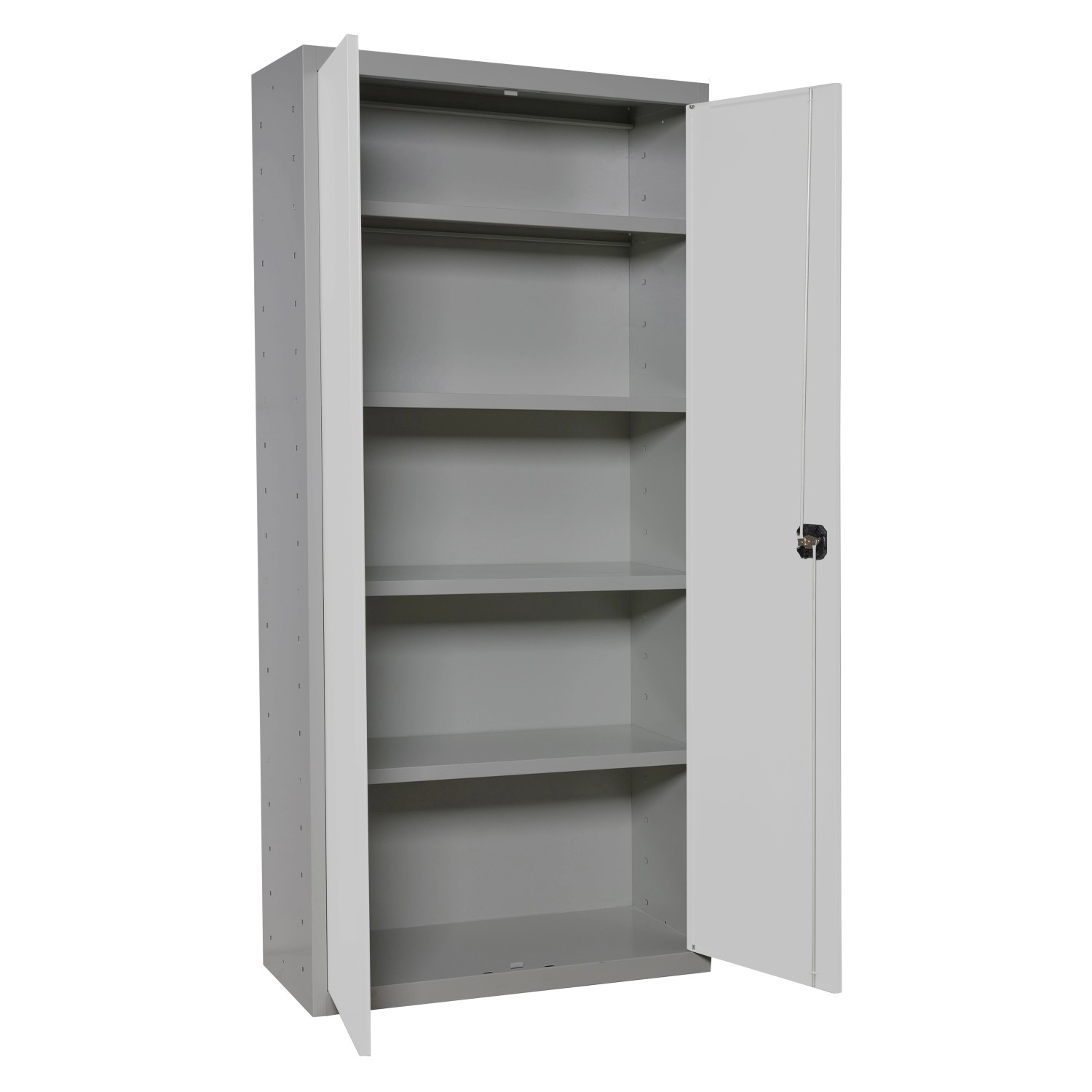 PROREGAL Stahlschrank AMEGO HxBxT 180 x 60 x 40 cm 4x Fachboden Weiß-Grau M günstig online kaufen