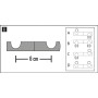 Gardinia Chicago Adapter, weiß, 5,5 cm, für Deckenträger und Stilgarnituren. Montageanleitung.