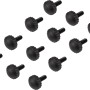 12 schwarze Fußkappen für Whitton Balkonmöbel-Set, Ersatzteile.