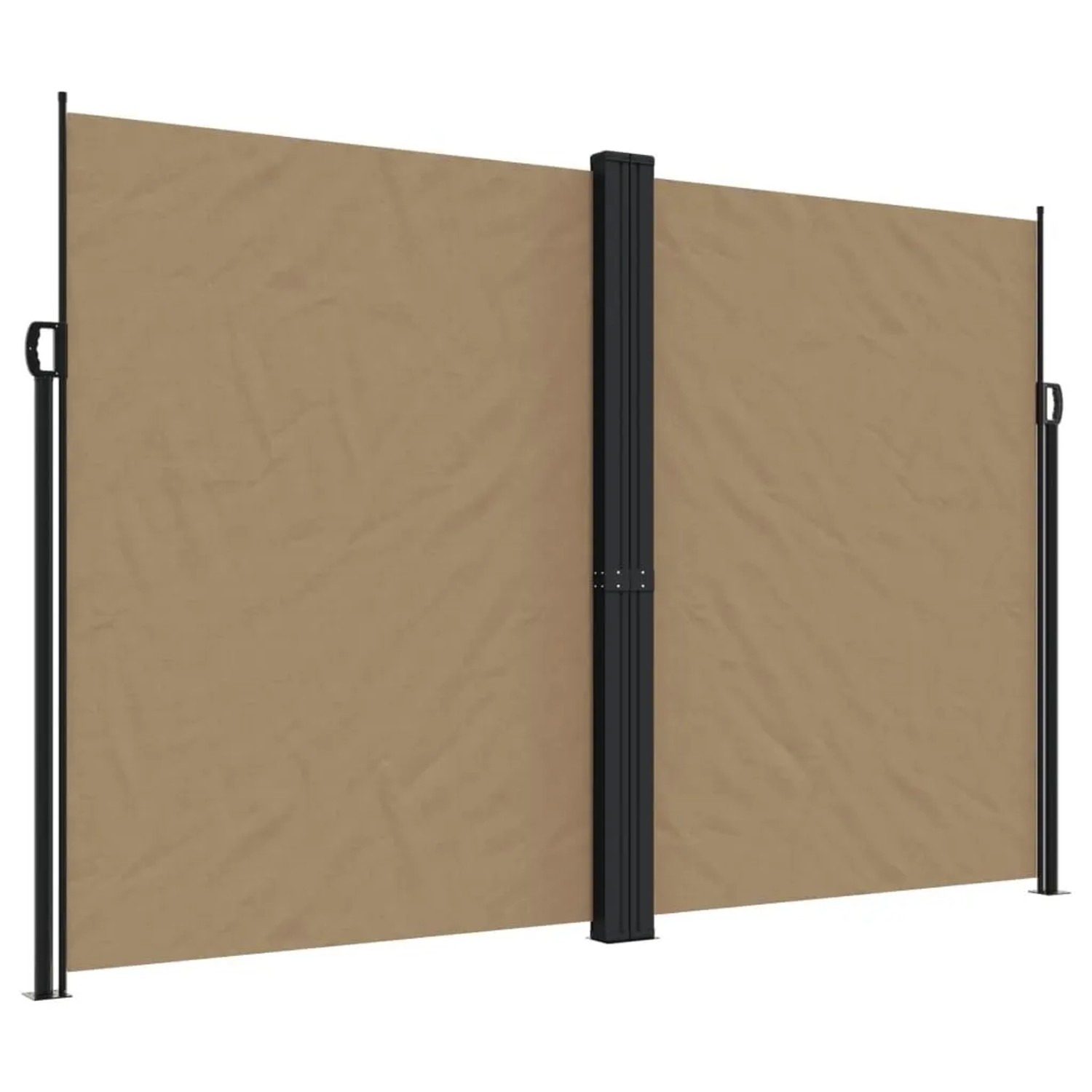 vidaXL Seitenmarkise Ausziehbar Taupe 220x1200 cm 4004874