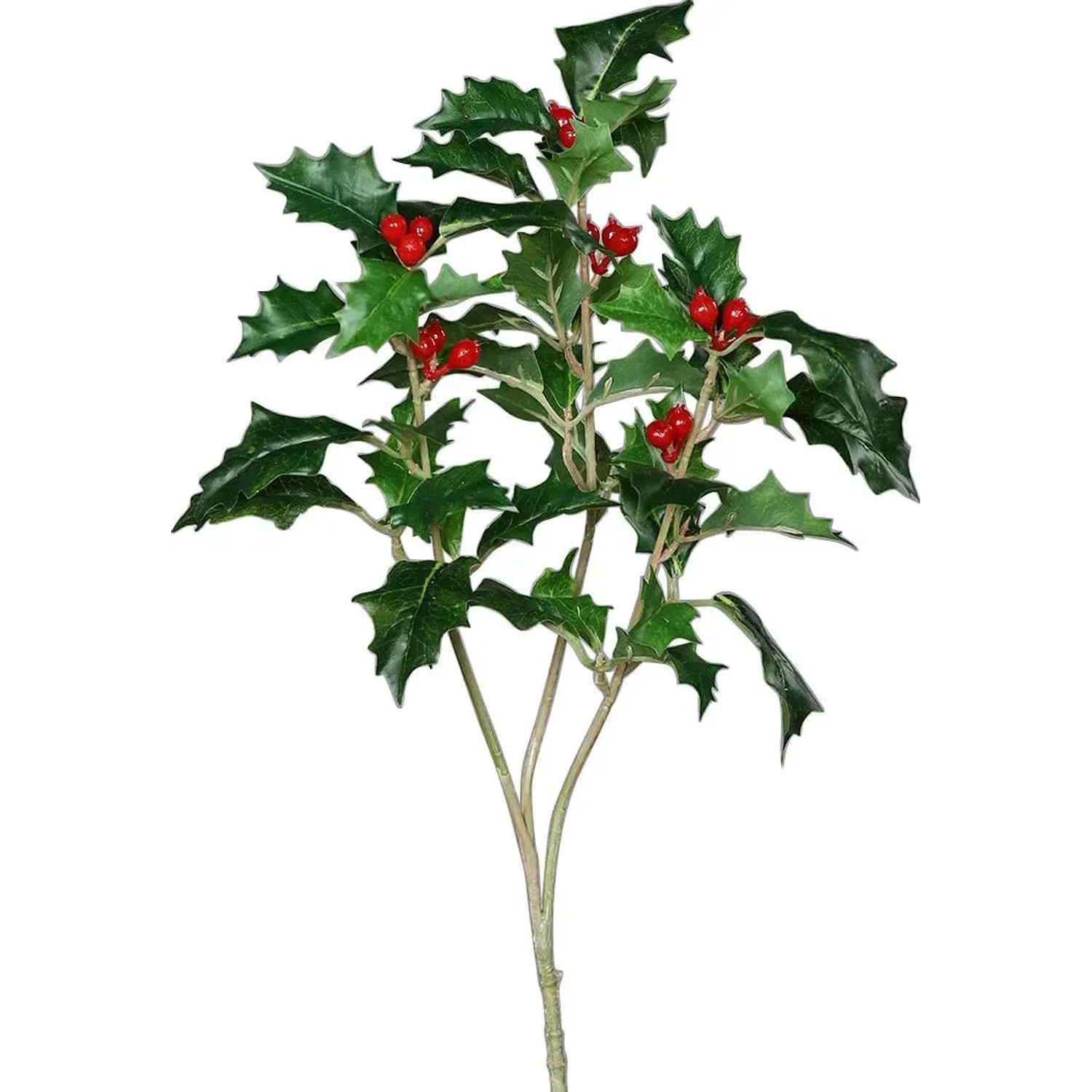 Dekor Ilexzweig 40 cm Green