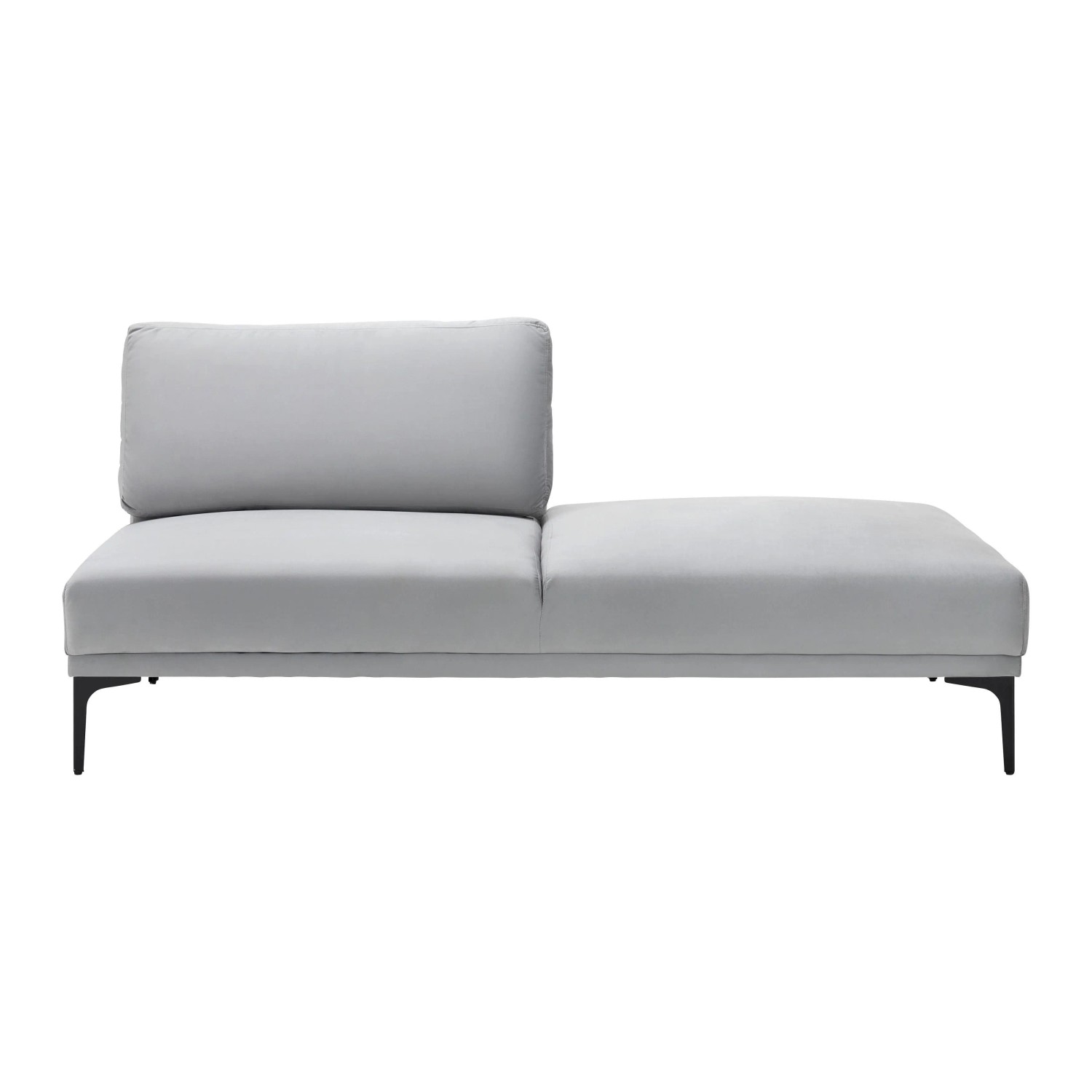 Bessagi Home Sofa Tessa Grau Samt