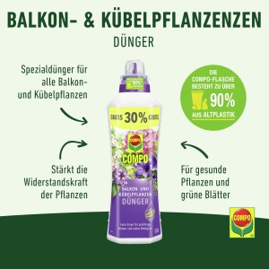 Compo Balkon- und Kübelpflanzendünger 1,3 l