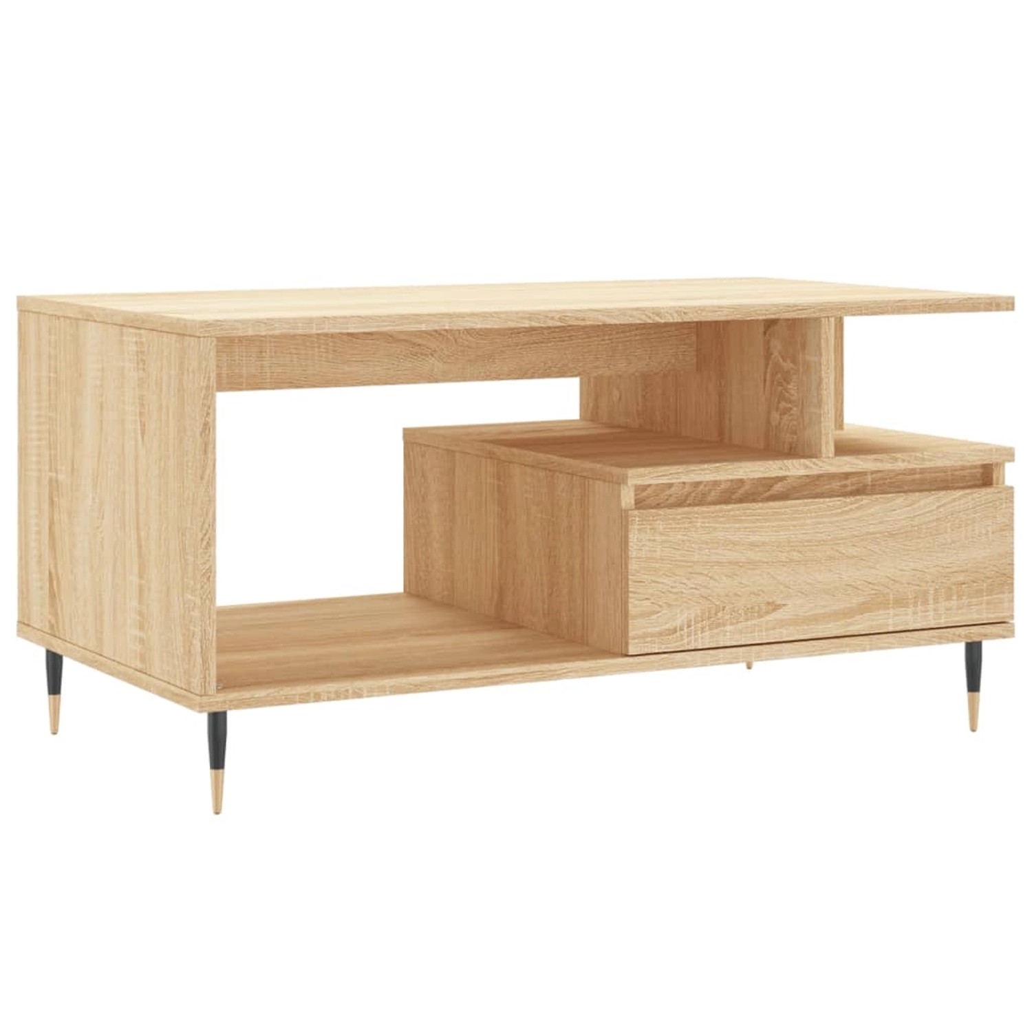 vidaXL Couchtisch Sonoma-Eiche 90x49x45 cm Holzwerkstoff 831015 günstig online kaufen