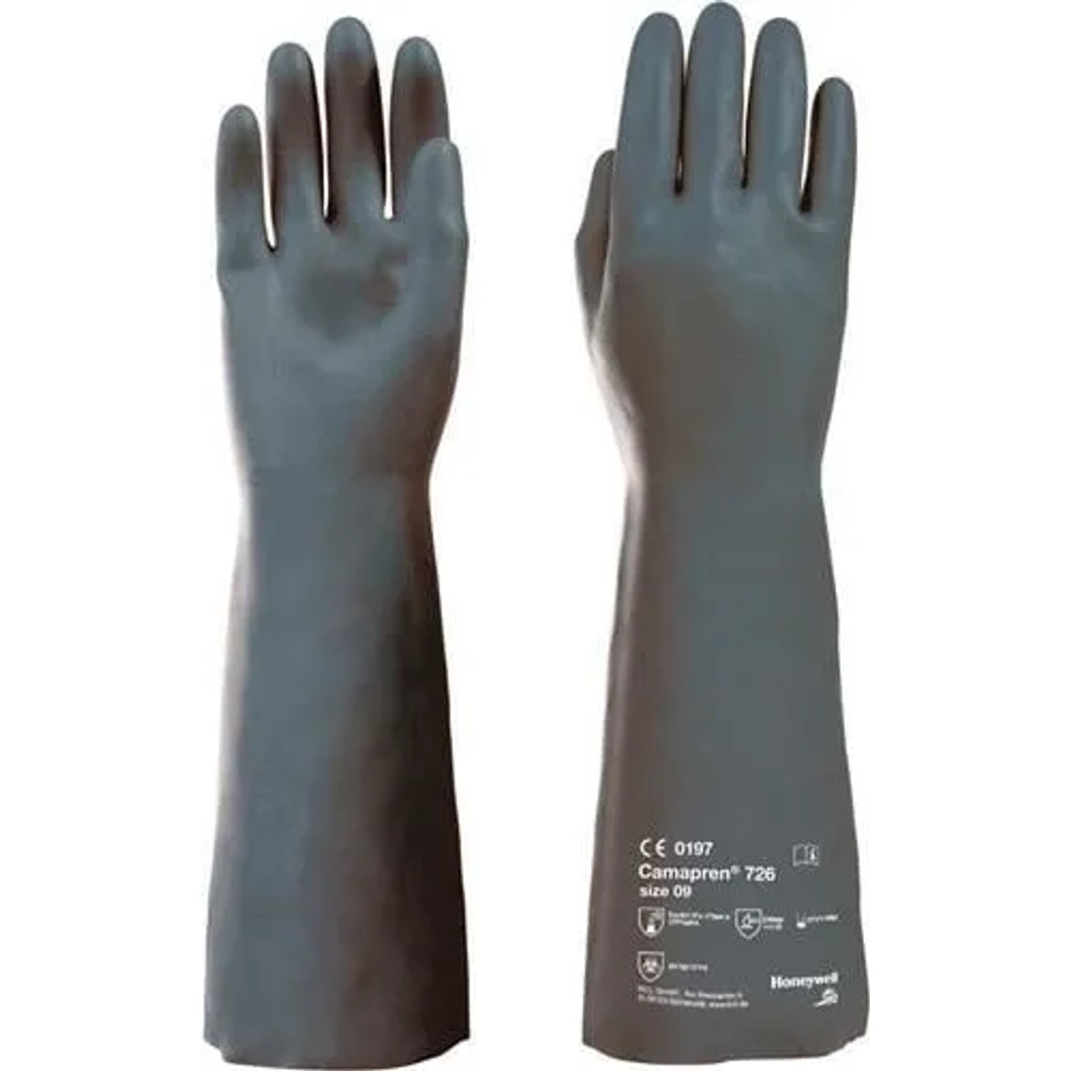 Honeywell Chemiehandschuh Camapren 726 Schwarz Gr 9 EN388 EN374 1 PSA III 072609141E