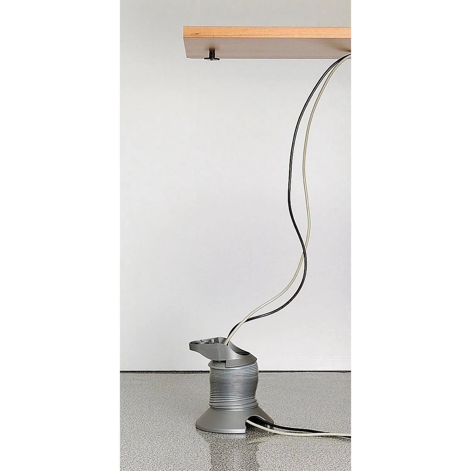 Camar Kabelkanal Prisma Bodenplatte ø 150 mm SpiRale ø 90 mm Silber