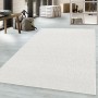 Ayyildiz Kurzflorteppich Nizza in Creme, 200x290 cm. Schlichter, einfarbiger Teppich für Wohnräume.