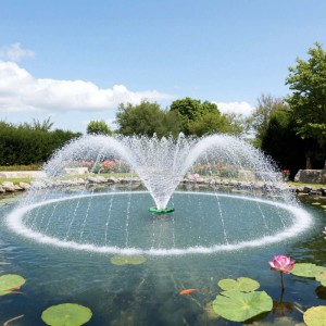 Sunsun Cop-10000 Schwimmende Fontäne 20000L/H 90W Teich Pumpe Springbrunnen