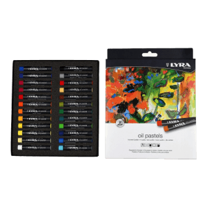 Lyra Öl-Pastellkreiden, 24 Farben im Kartonetui. Hochpigmentierte Ölfarben für Künstler.