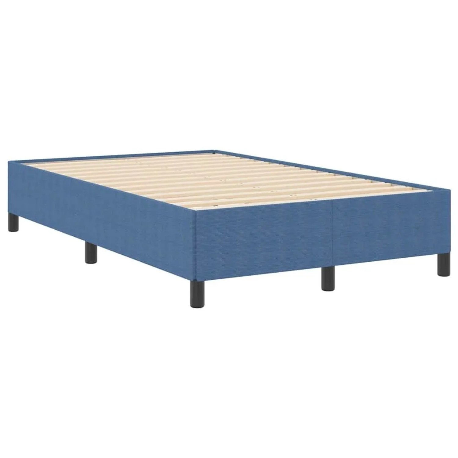 vidaXL Bettgestell Blau 120 x 200 cm Cordstoff 42006965 günstig online kaufen