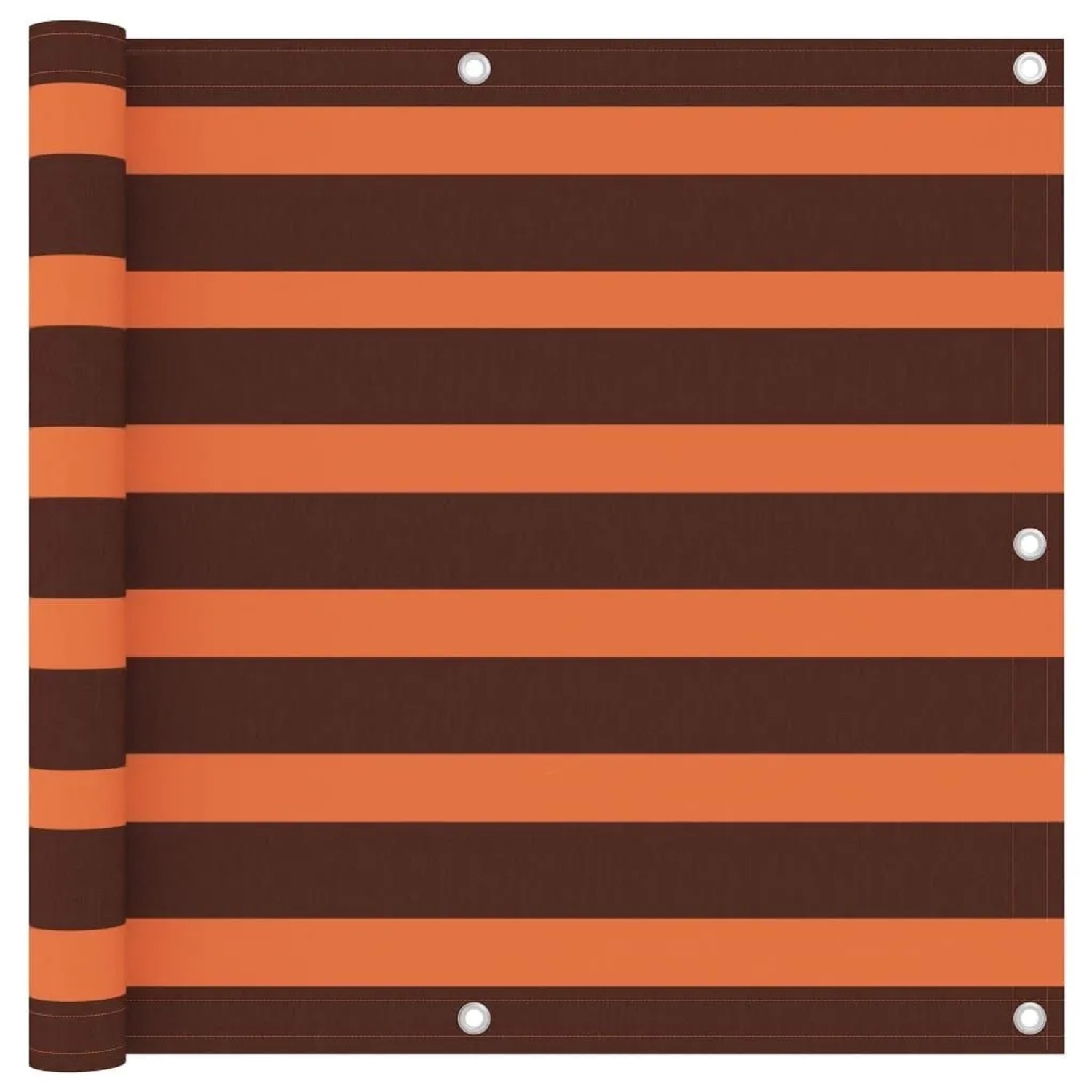 vidaXL Balkon-Sichtschutz Orange und Braun 90x300 cm Oxford-Gewebe 134928