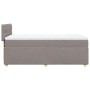 Boxspringbett Taupe 90x190 cm mit Matratze und Topper. Bequemes Bett für erholsamen Schlaf.