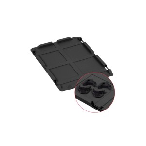 PROREGAL SparSet 5x Eurobox Nextgen Color Mit Auflagedeckel HxBxT 32x40x60cm 65 Liter Schwarz Griffe Schwarz Geschlossen Eurobehälter Transportbox