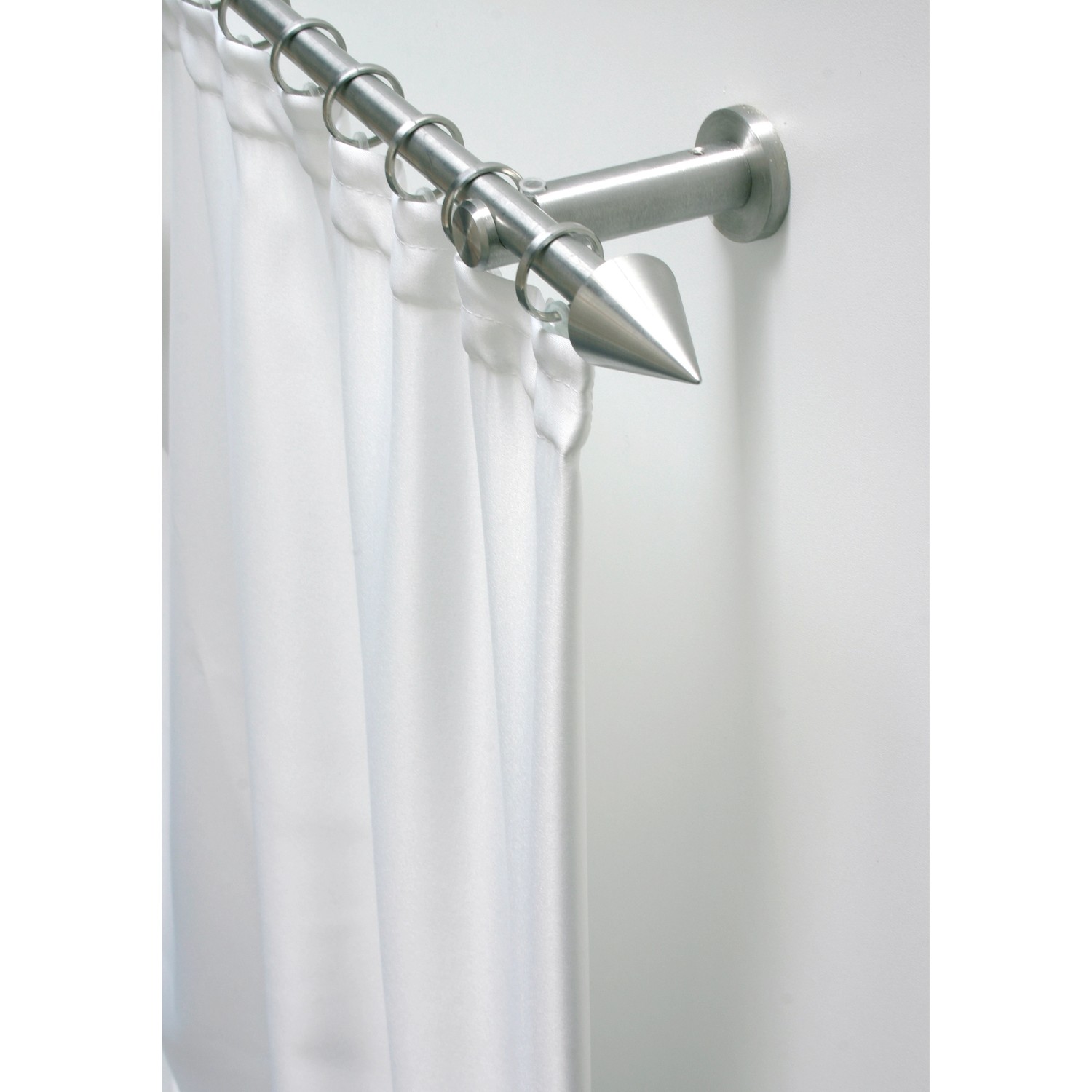 Gardinia Träger New York, offen, Edelstahl-Optik, 7,5 cm, für Stilgarnituren.