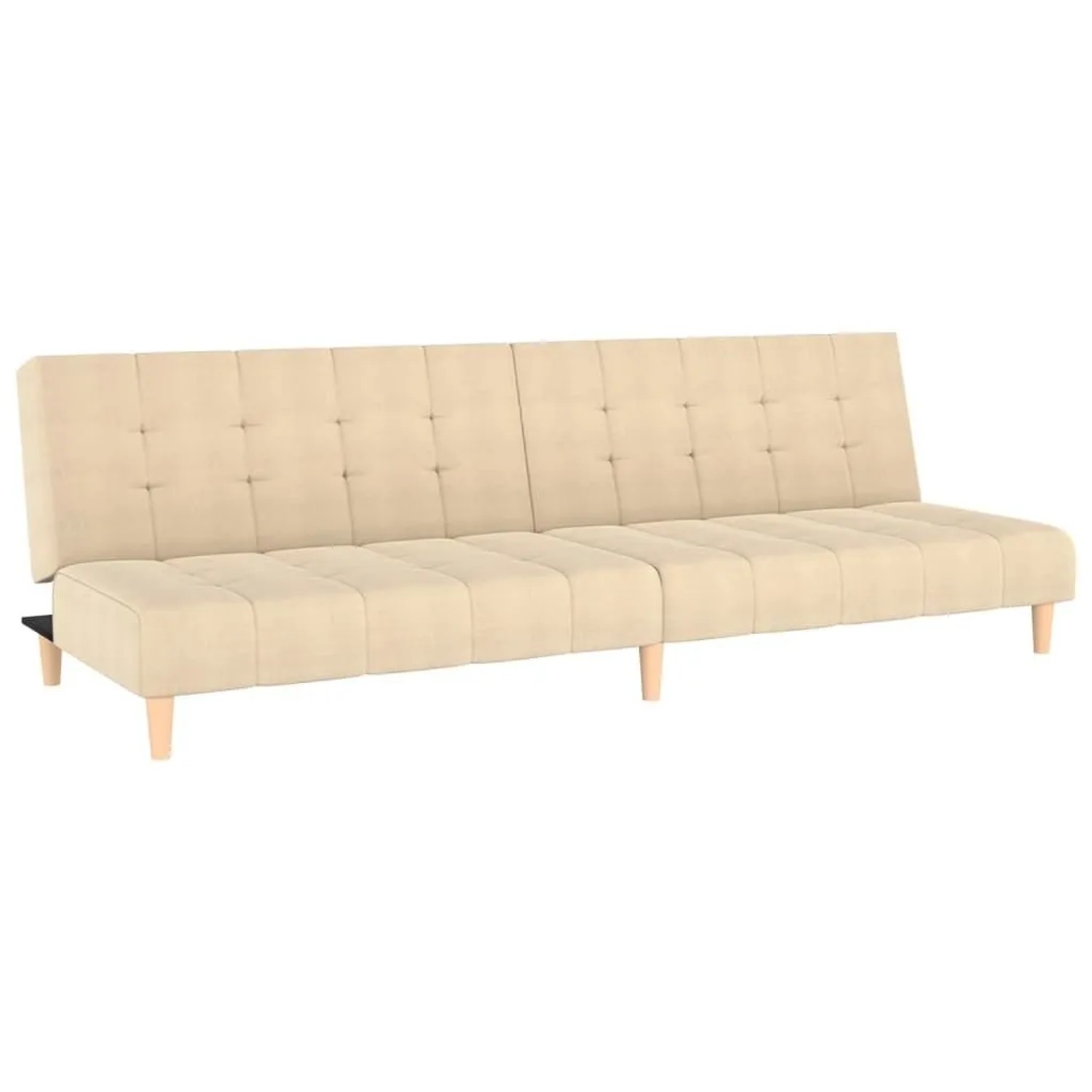 vidaXL Schlafsofa 2-Sitzer Creme Stoff 375757 günstig online kaufen