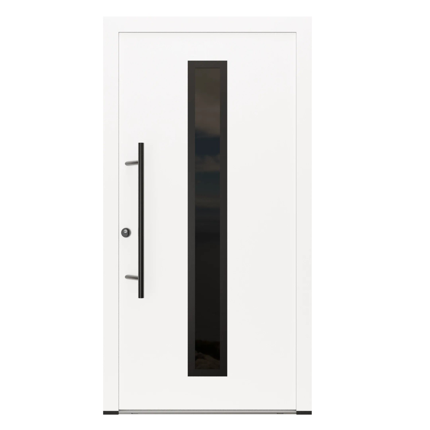 FM Türen AS68 Modell 21 1000 x 2100 Weiß Links Innen Beschläge Set 13 Glas 09