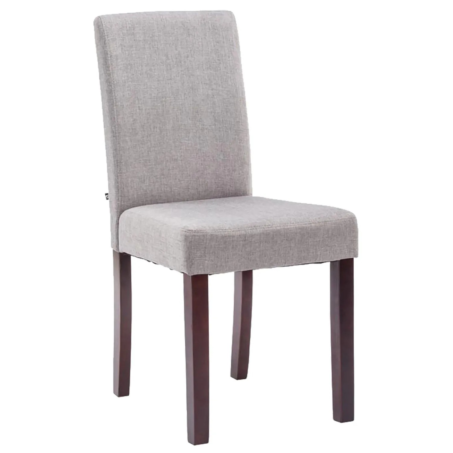 DELUKE Esszimmerstuhl DALAN Stoff Hellgrau 41x47x91cm Cappucino Essstühle Esszimmerstühle Küchenstühle Wohnzimmerstühle