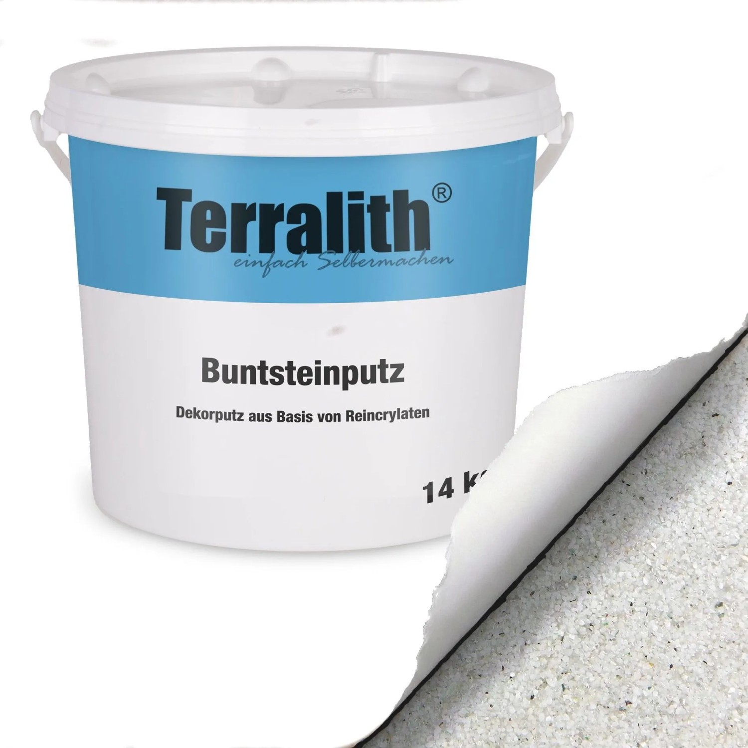 Terralith Buntsteinputz Mosaikputz 2mm 14 kg BSP80 Weiss