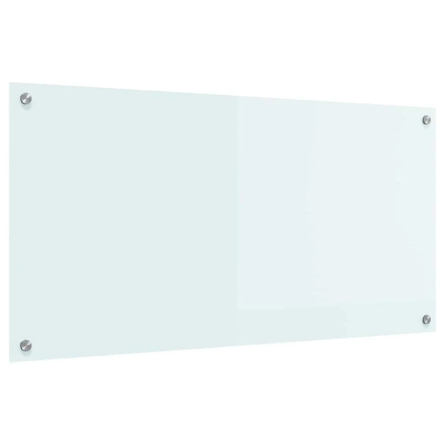 vidaXL Küchenrückwand Weiß 100 x 50 cm Gehärtetes Glas 42018018