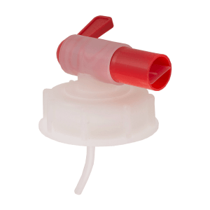 Höfer Chemie Ausgießer Zapfhahn DIN60 für 20l Kanister, rot.