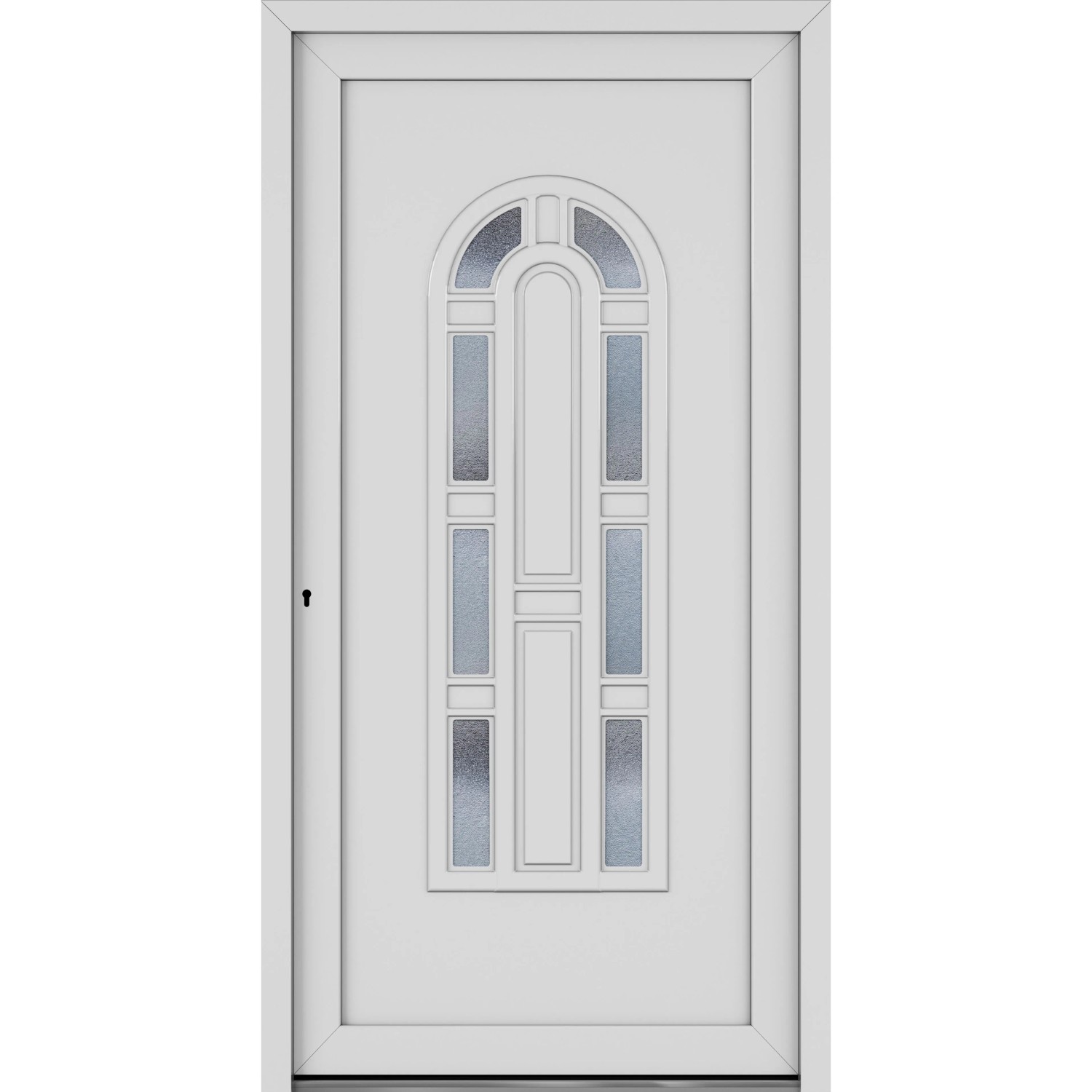 Roro Haustür OKE 1103 Kunststoff Weiß 110 cm x 210 cm DIN L günstig online kaufen