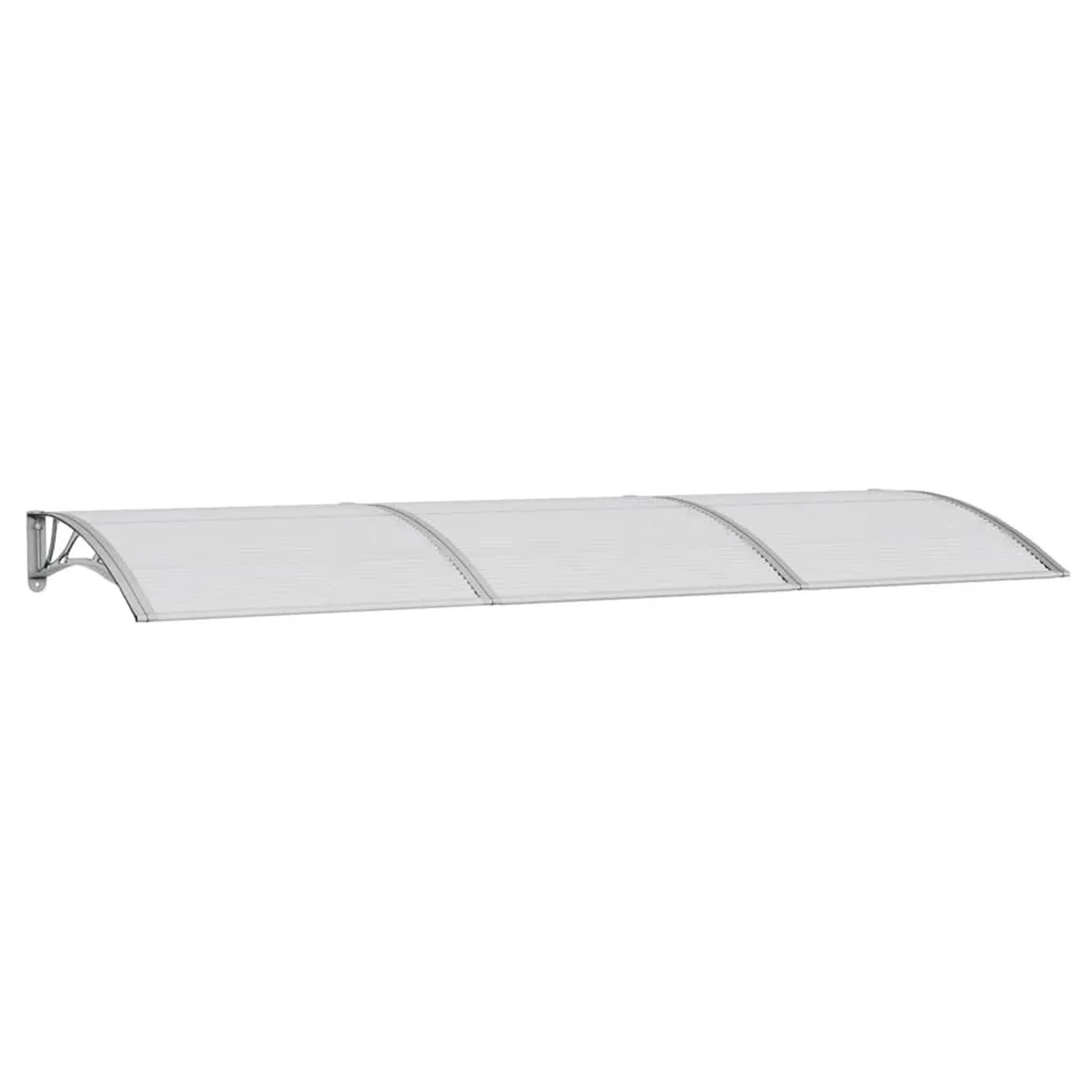 vidaXL Türvordach Grau 300x100 cm Polycarbonat 153572
