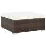 vidaXL 7-Tlg Garten-Lounge-Set mit Auflagen Poly Rattan Braun 44597_5