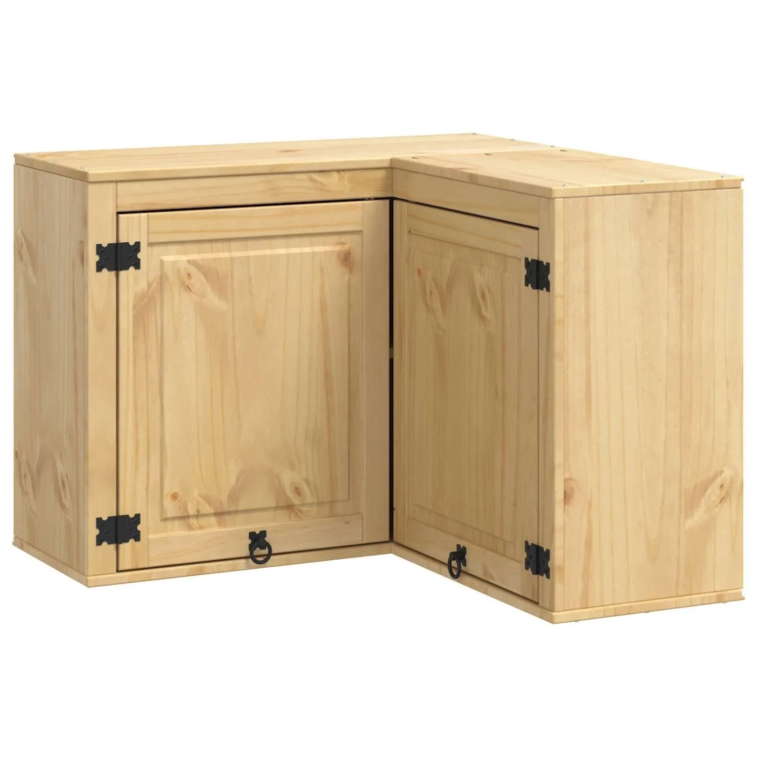 vidaXL Schrank mit Regal Honig 80 x 80 x 60 cm Massives Kiefernholz 4200756 günstig online kaufen