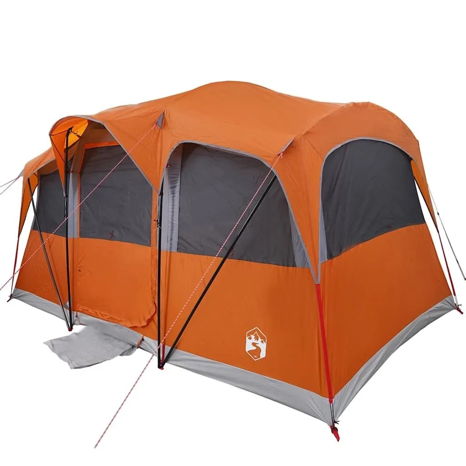 vidaXL Zelte mit Dach Grau und Orange 435 x 255 x 216 cm Polyester 4100687