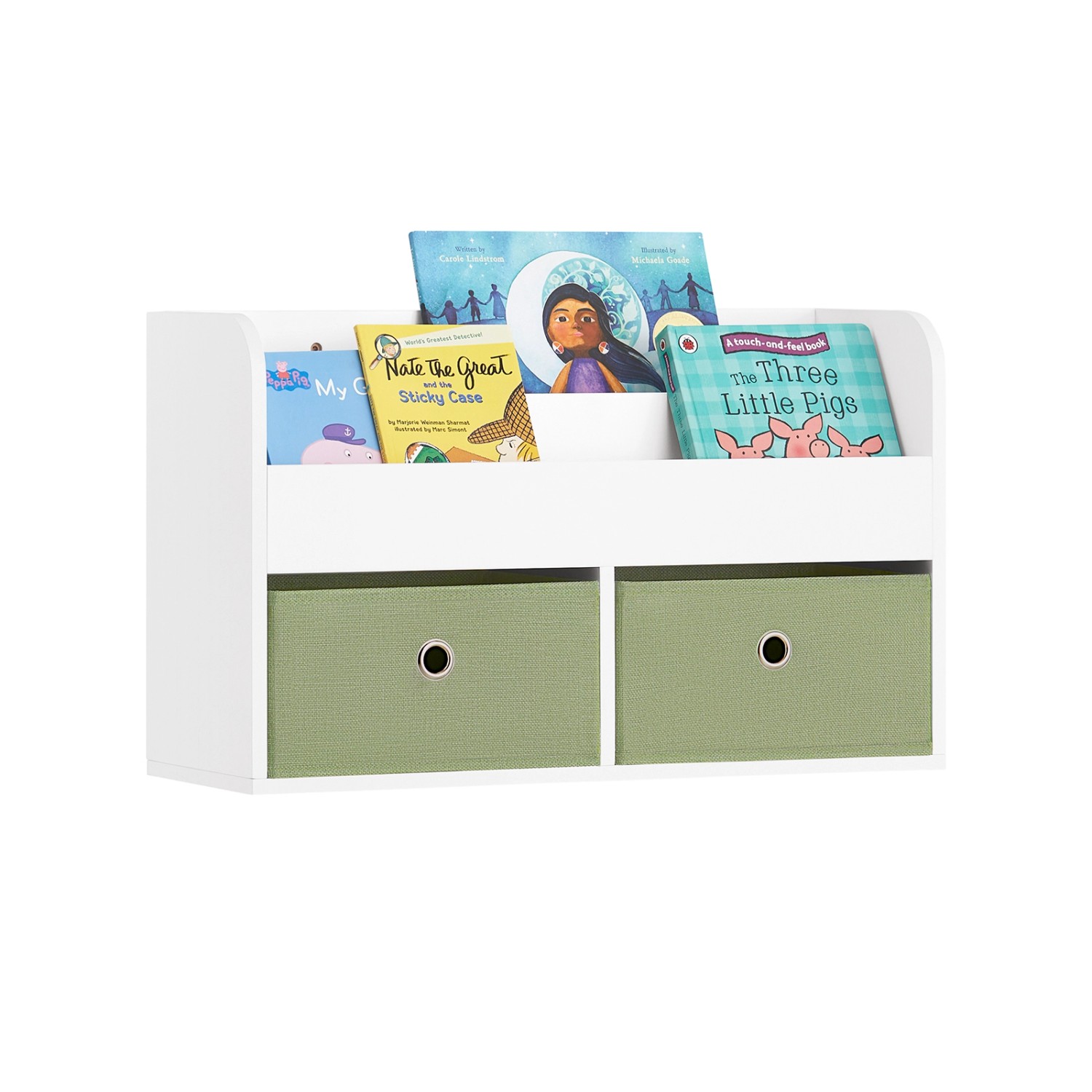 SoBuy Kindergarderobe Kinderregal Bücherregal für Kinder Wandregal KMB81-W