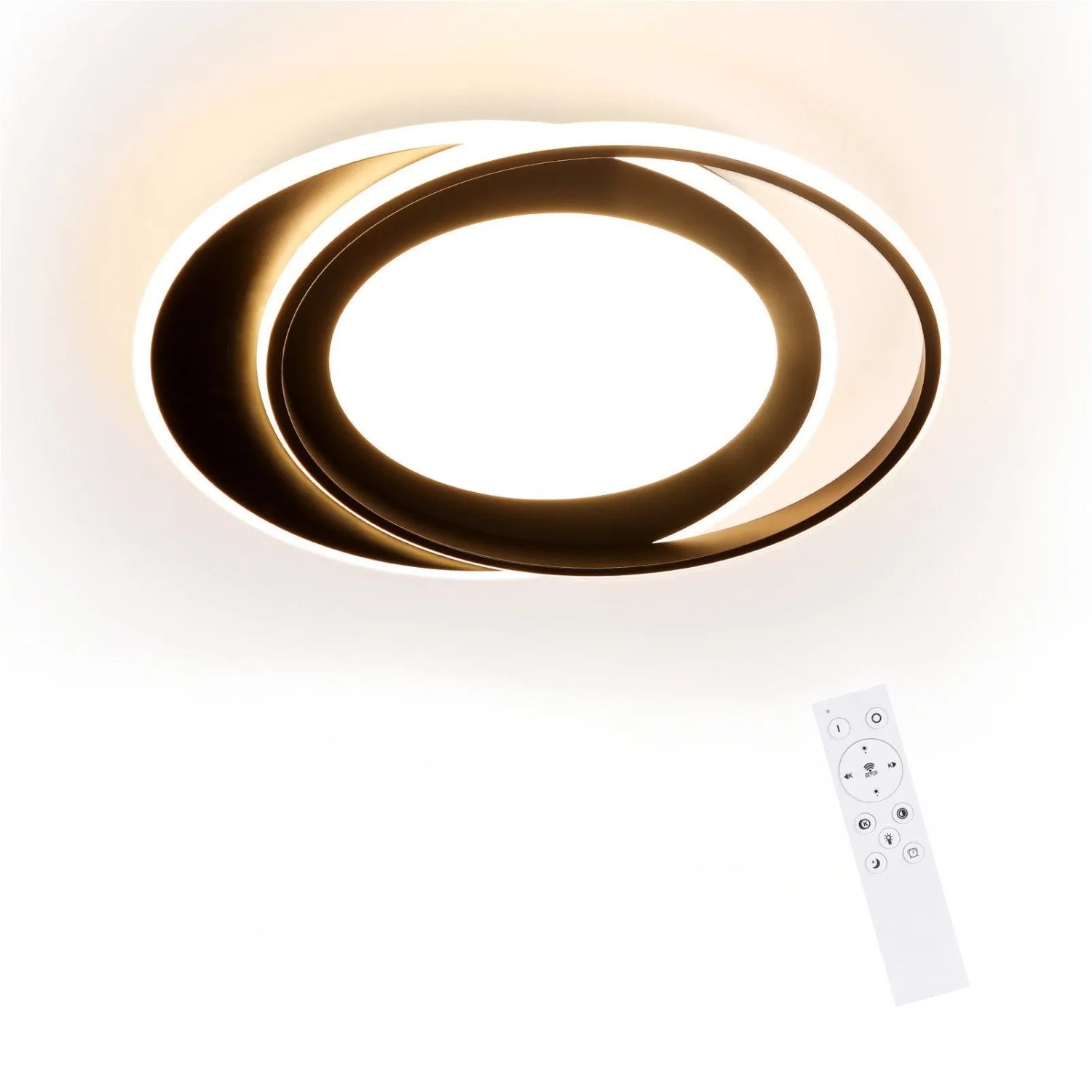 NETTLIFE LED Deckenleuchte aus Metall L49cm Schwarz