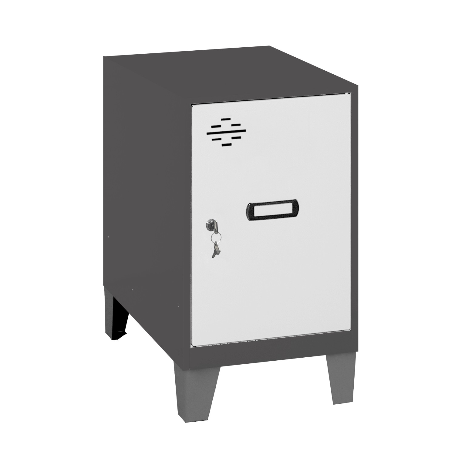 PROREGAL Schließfachwürfel AMEGO HxBxT 57,5 x 40 x 50 cm Mit Standfüße Grau günstig online kaufen