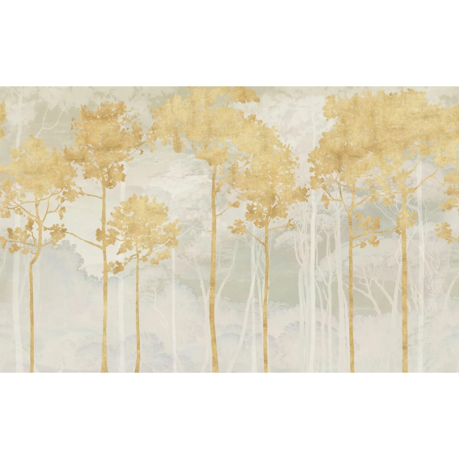 Komar Vliestapete Golden Pines 400 cm x 250 cm günstig online kaufen
